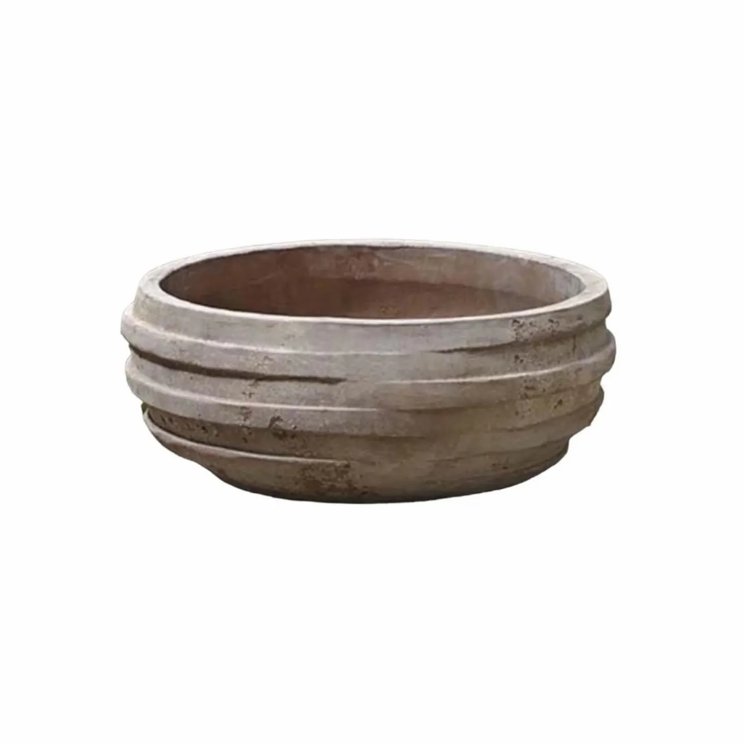 Pottery + Planters + Containers>Roger's Gardens Antico Terra Cotta Tela Bowl