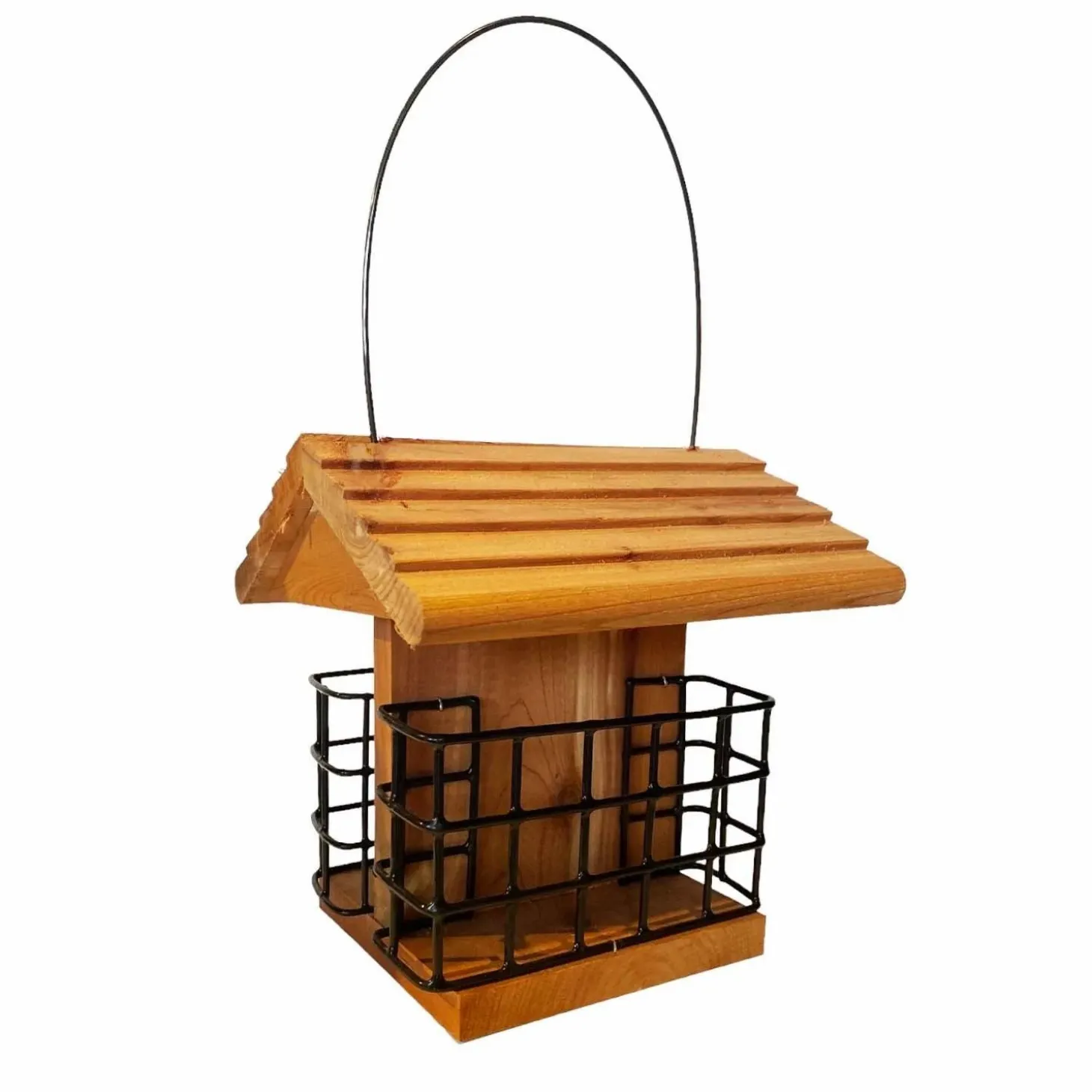 Garden Accents + Bird Feeders>Roger's Gardens Classic Traditional Cedar Bird Feeder