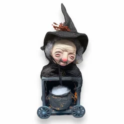 Halloween Decor>Roger's Gardens Ermelina Folk Witch - 12" Tall