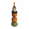 Halloween Decor>Roger's Gardens Festive Halloween Totem - 11" Tall