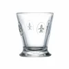 Glassware>Roger's Gardens Fleur De Lys French Tumbler