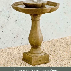 Fountains>Roger's Gardens Flores Pedestal Fountain