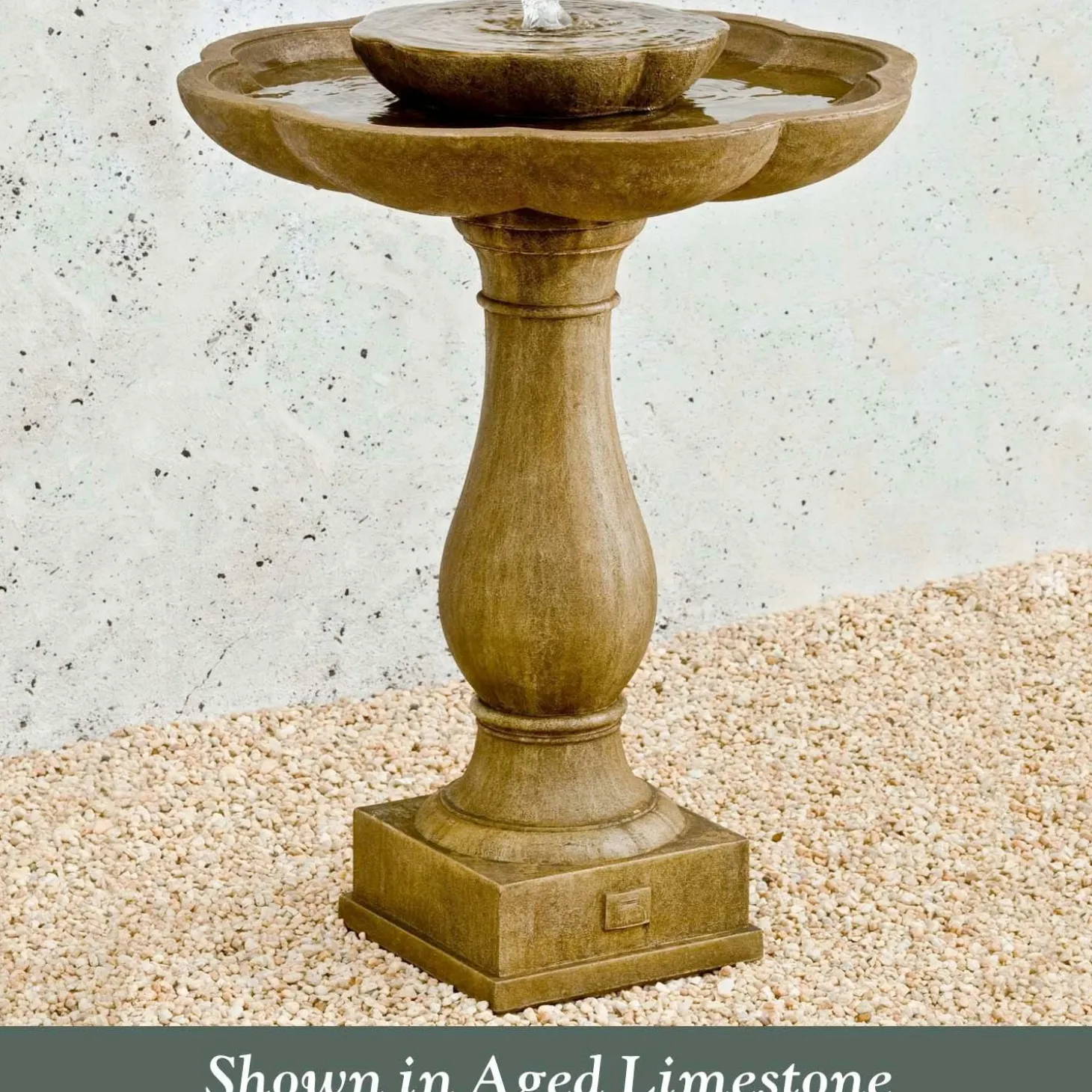 Fountains>Roger's Gardens Flores Pedestal Fountain