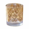 Glassware>Roger's Gardens Golden Ikat Cocktail Glass