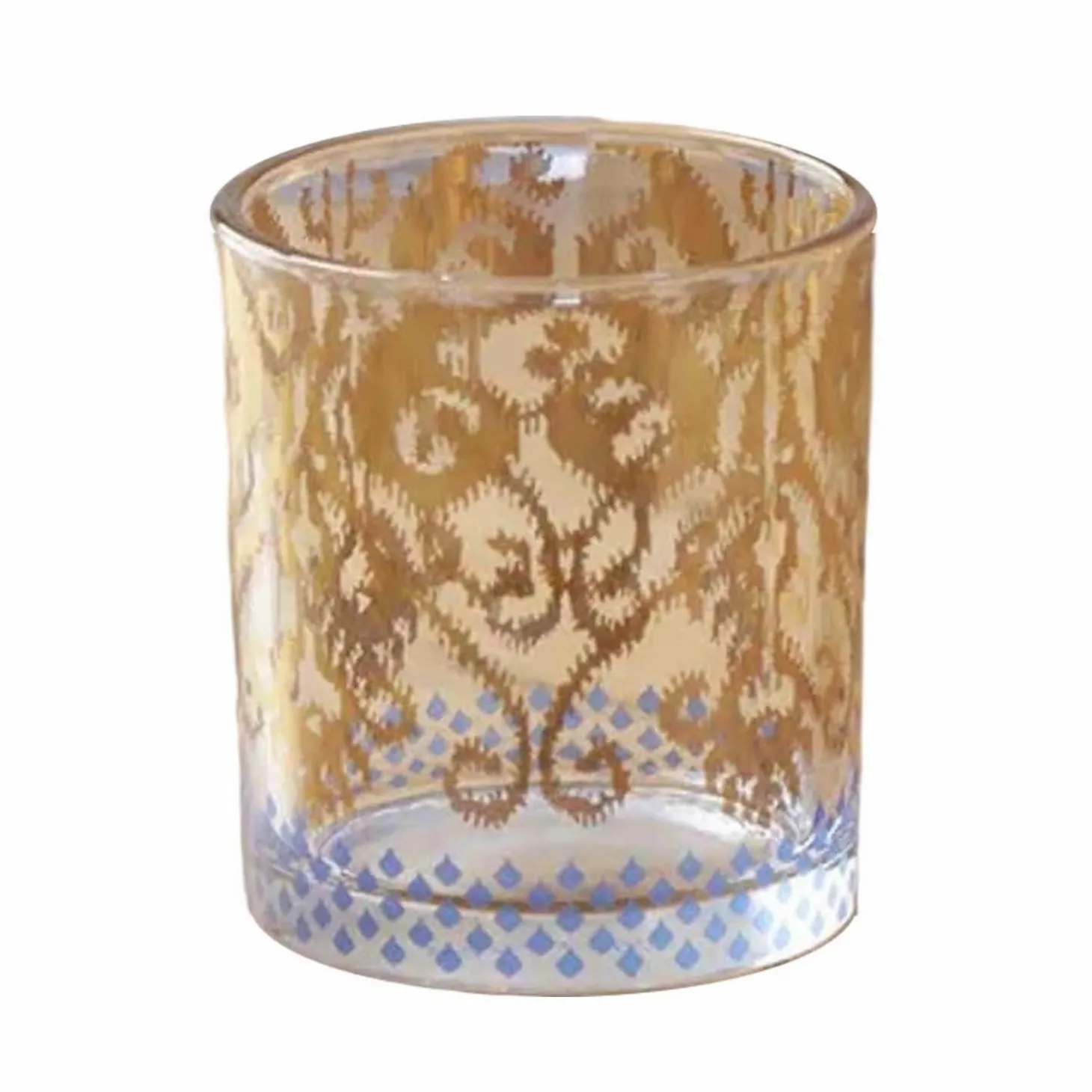 Glassware>Roger's Gardens Golden Ikat Cocktail Glass