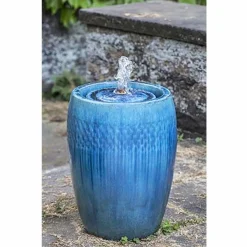 Fountains>Roger's Gardens Malmo Fountain, Short-Mediterranean Blue