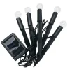 Garden Accents + Bird Feeders>Roger's Gardens Mini Solar Plastic Stake Lights - Set Of 5