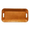 Serveware>Roger's Gardens Paraguayan Leather Long Serving Tray