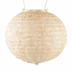 Garden Accents + Bird Feeders>Roger's Gardens Pearl Solar Globe Lantern - 8"