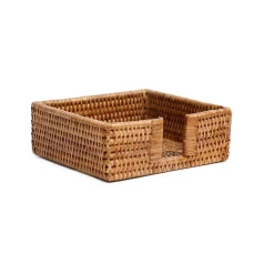 Decor Accents>Roger's Gardens Rattan Cocktail Napkin Holder