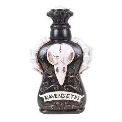 Halloween Decor>Roger's Gardens Raven's Cure Poison Bottle - 7.25" Tall