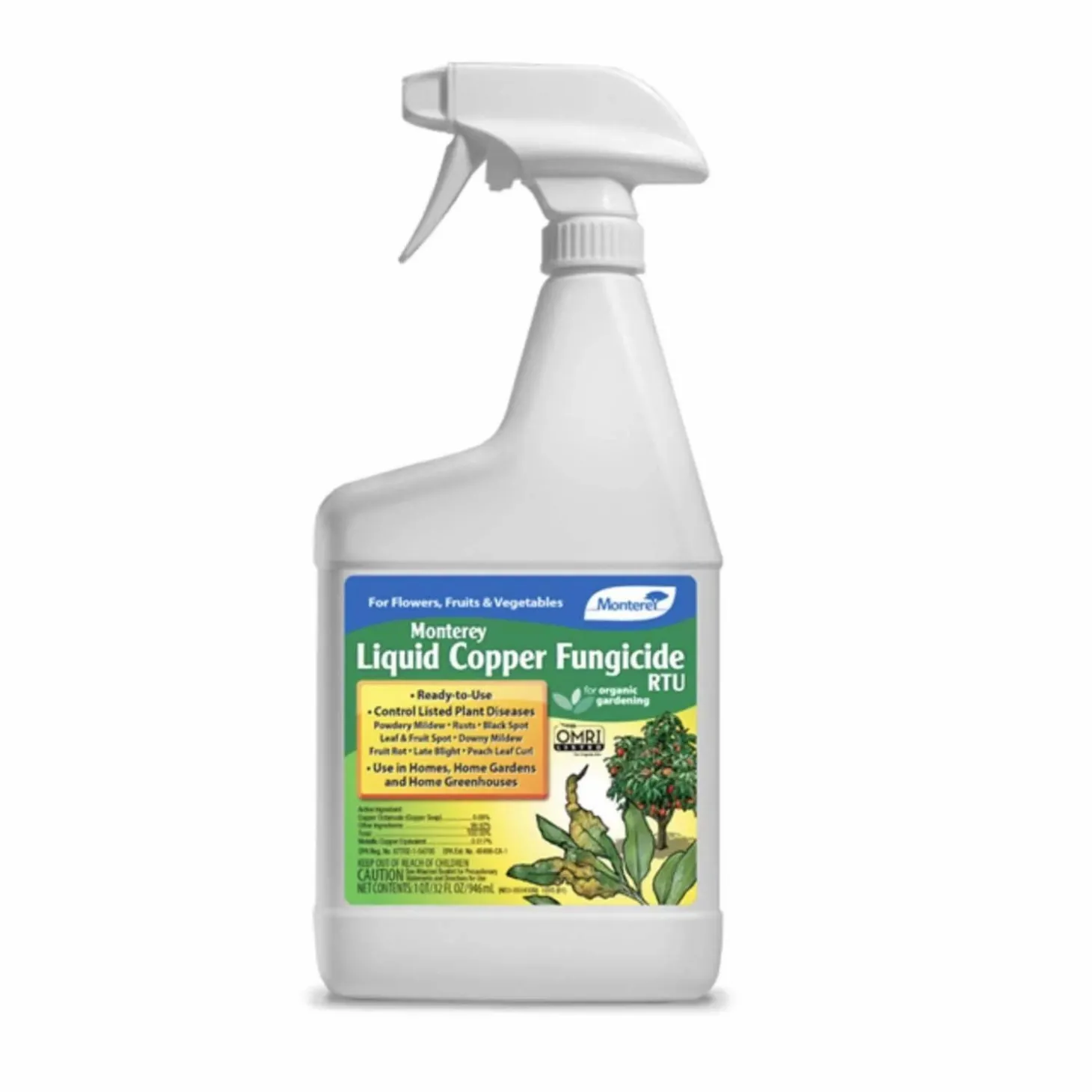 Soils + Fertilizers + Sprays>Roger's Gardens Rose Liquid Copper Fungicide Spray - 32Oz