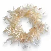 Silk Arrangements>Roger's Gardens Silk Cream Ruscus Fern Wreath - 28"