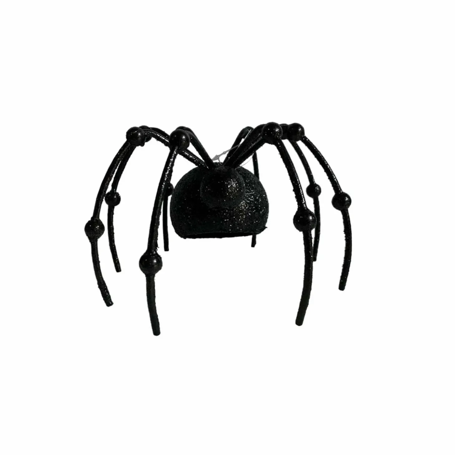Halloween Decor>Roger's Gardens Sinister Metal Glitter Spider - 4.5" Tall To 6" Tall