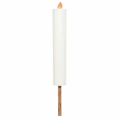 Garden Accents + Bird Feeders>Roger's Gardens Solar Plastic Flickering Flame Candle