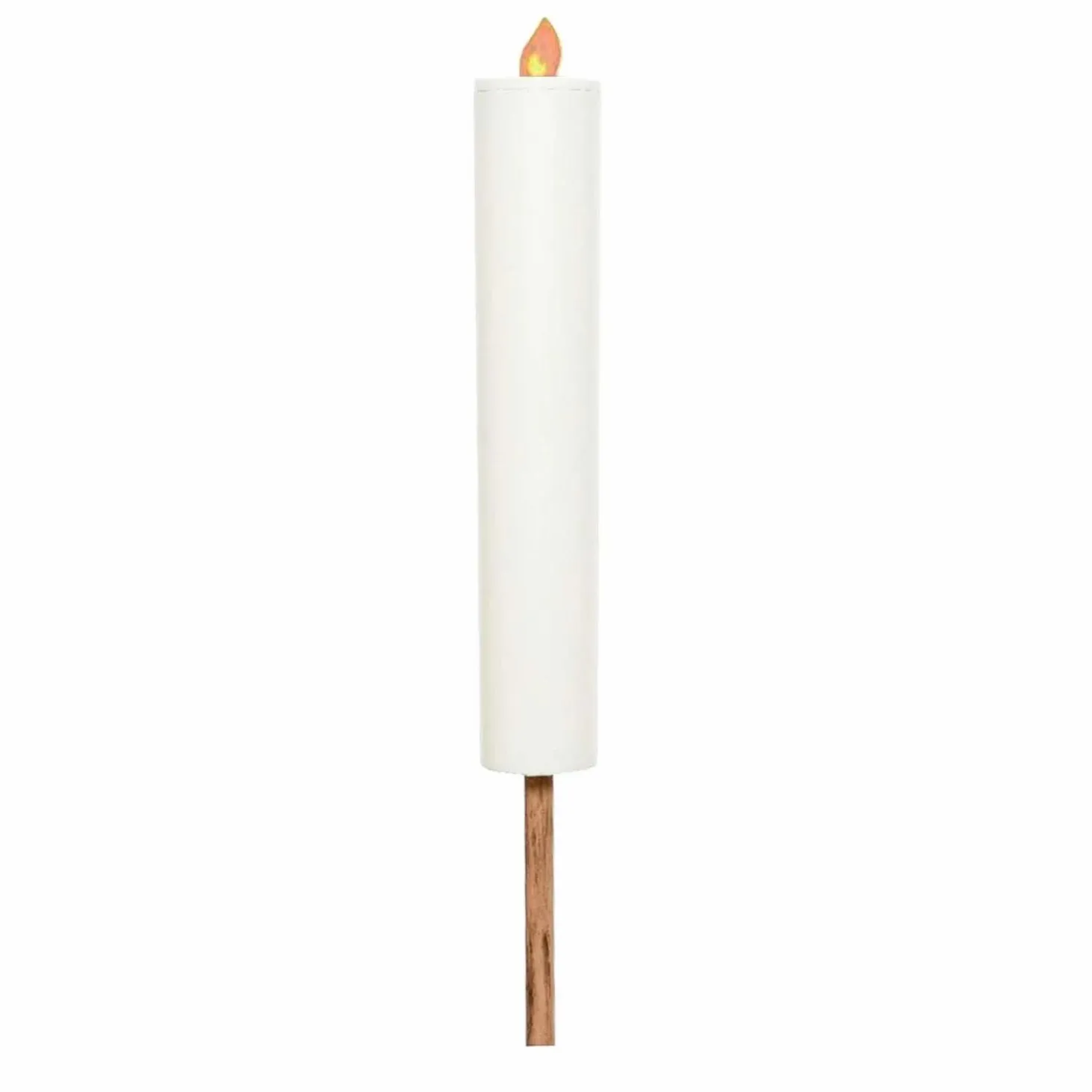 Garden Accents + Bird Feeders>Roger's Gardens Solar Plastic Flickering Flame Candle