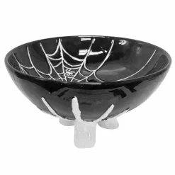 Serveware>Roger's Gardens Spider Web Candy Bowl - 5" Tall