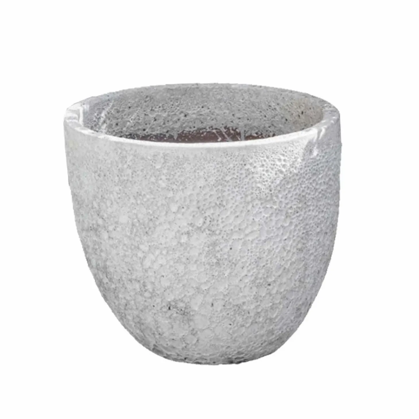 Pottery + Planters + Containers>Roger's Gardens White Coral Caipirinha Planter